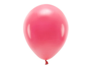 100szt Balony Eco 30cm pastelowe, jasny czerwony