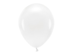 10szt balony Eco 30cm pastelowe, biały