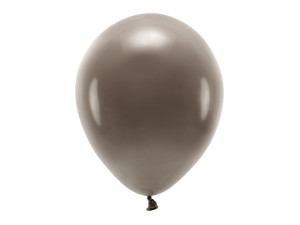 10szt Balony Eco 30cm pastelowe, brązowy