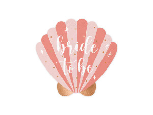 20szt Serwetki Muszelka Bride to be, różowy, 13.5x