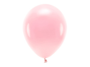 10szt Balony Eco 30cm pastelowe, rumiany różowy