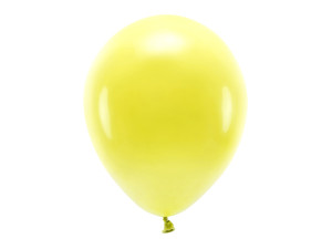 100szt Balony Eco 30cm pastelowe, żółty