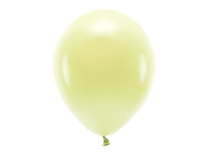 100szt Balony Eco 30cm pastelowe, jasny żółty