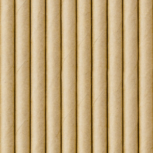Słomki papierowe, kraft, 19.5cm (1 op. / 250 szt.)