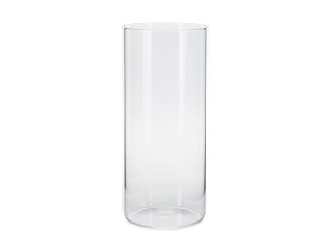 cylinder szklany -Tuba na świece wys:23 szer:10cm