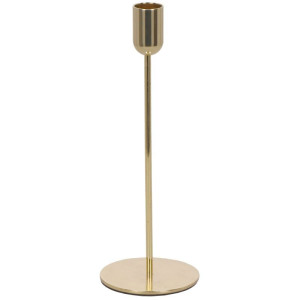 świecznik wys:22cm szer:8cm złoty chrom