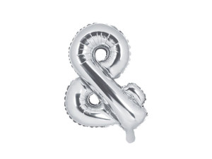 balon foliowy & wys:35cm srebrny