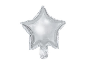 25szt balony foliowe Gwiazdki szer:25cm srebrne