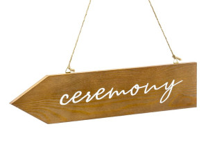 Drewniany drogowskaz Ceremony, 36x7,5cm