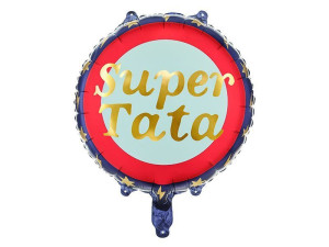 balon foliowy pastylka Super Tata szer:45cm