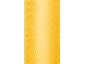 Tiul gładki, żółty, 0,15 x 9m (1 szt. / 9 mb.)