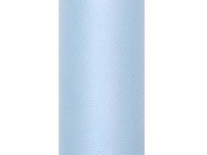 Tiul gładki, błękit, 0,15 x 9m (1 szt. / 9 mb.)
