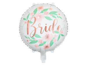Balon foliowy pastylka Bride to be szer:45cm