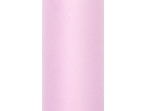 Tiul gładki, j. róż, 0,15 x 9m (1 szt. / 9 mb.)
