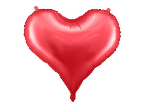 balon foliowy Serce wys:64cm szer:75cm czerwony