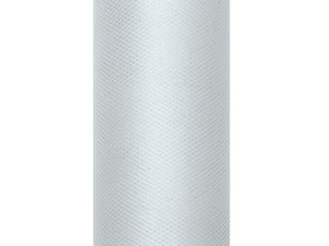 Tiul gładki, szary, 0,15 x 9m (1 szt. / 9 mb.)