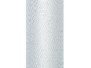 Tiul gładki, szary, 0,30 x 9m