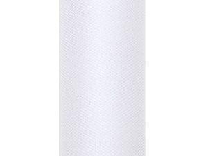 Tiul gładki, biały, 0,08 x 20m