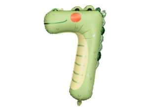 Balon urodzinowy Cyfra 7 - Krokodyl 56cm*85cm