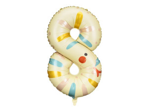 Balon urodzinowy Cyfra 8 - Wąż 51cm*86cm