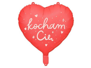 balon foliowy Serce ''Kocham Cię'' szer:46cm
