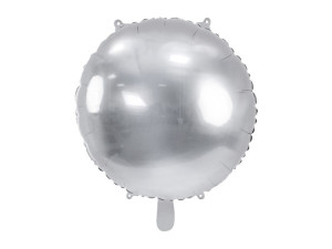 Balon foliowy pastylka 45cm (18") srebrna