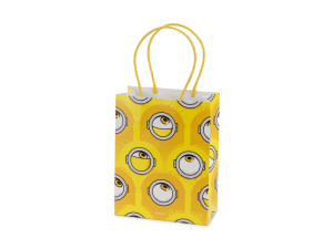 6szt Torebki papierowe na upominki Minionki, 12x15