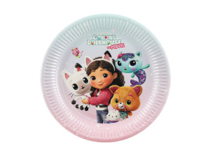 6szt Talerzyki Koci Domek Gabi, mix, 23 cm