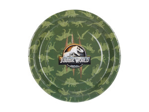 6szt Talerzyki Jurassic World, 23 cm, mix