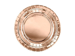 6szt talerzyki szer:18cm rosegold