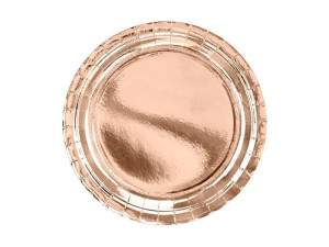 6szt talerzyki szer:23cm rosegold