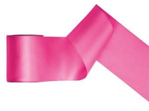 taśma satynowa 10cm*25m ciemnoróżowa