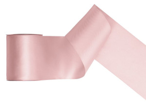taśma satynowa 10cm*25m jasny brudny róż