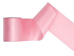 taśma satynowa 10cm*25m jasnoróżowa