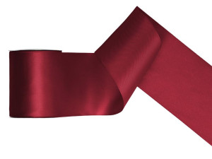 taśma satynowa 10cm*25m bordo