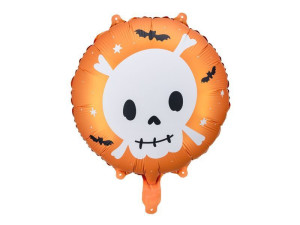 balon foliowy pastylka Czaszka szer:45cm