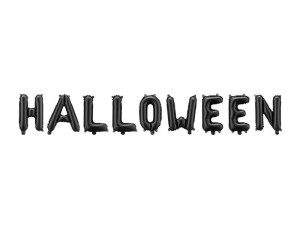 balon foliowy Halloween wys:46cm szer:280cm czarny