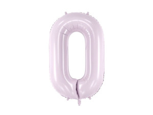 balon 86cm(34") cyfra "0" błyszczący fioletowy