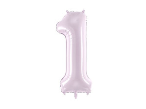 balon 86cm(34") cyfra "1" błyszczący fioletowy