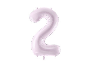 balon 86cm(34") cyfra "2" błyszczący fioletowy