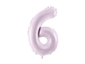 balon 86cm(34") cyfra "6" błyszczący fioletowy