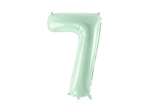 balon 86cm(34") cyfra "7" błyszczący zielony