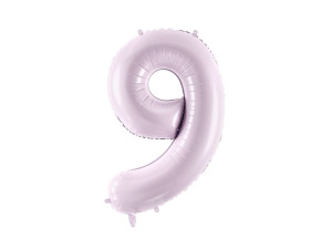 balon 86cm(34") cyfra "9" błyszczący fioletowy