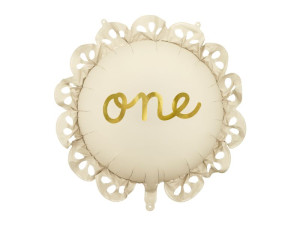 Balon foliowy pastylka z falbanką "One" 71cm