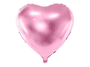 balon foliowy Serce szer:61cm jasnoróżowy