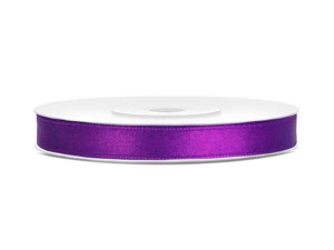 tasiemka satynowa 6mm*25m purpura