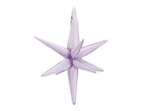 Balon foliowy Gwiazda 3D wys:70cm fioletowa