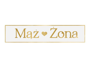 tablica rejestracyjna Mąż&Żona wys:52cm szer:11,5