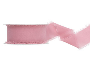Wstążka szyfonowa 4cm*10m brudnoróżowa ciemna