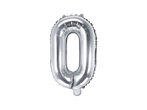 balon foliowy Litera "O" wys:35cm srebrny